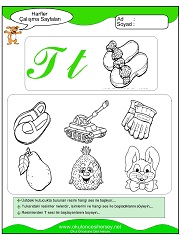 T Sesi Çalışma Sayfaları